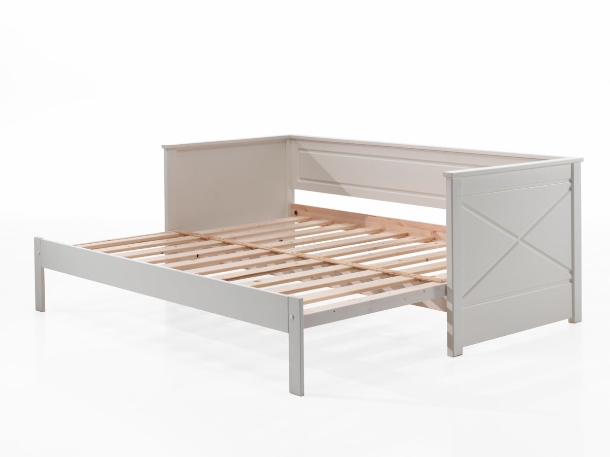 VIPACK-Lit Amouvable (93) 90 X 200 cm PINO / SCOTT Blanc