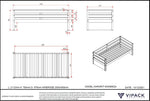 VIPACK-Lit Capitaine(90) MARGRIT 90 X 200 Cm Blanc