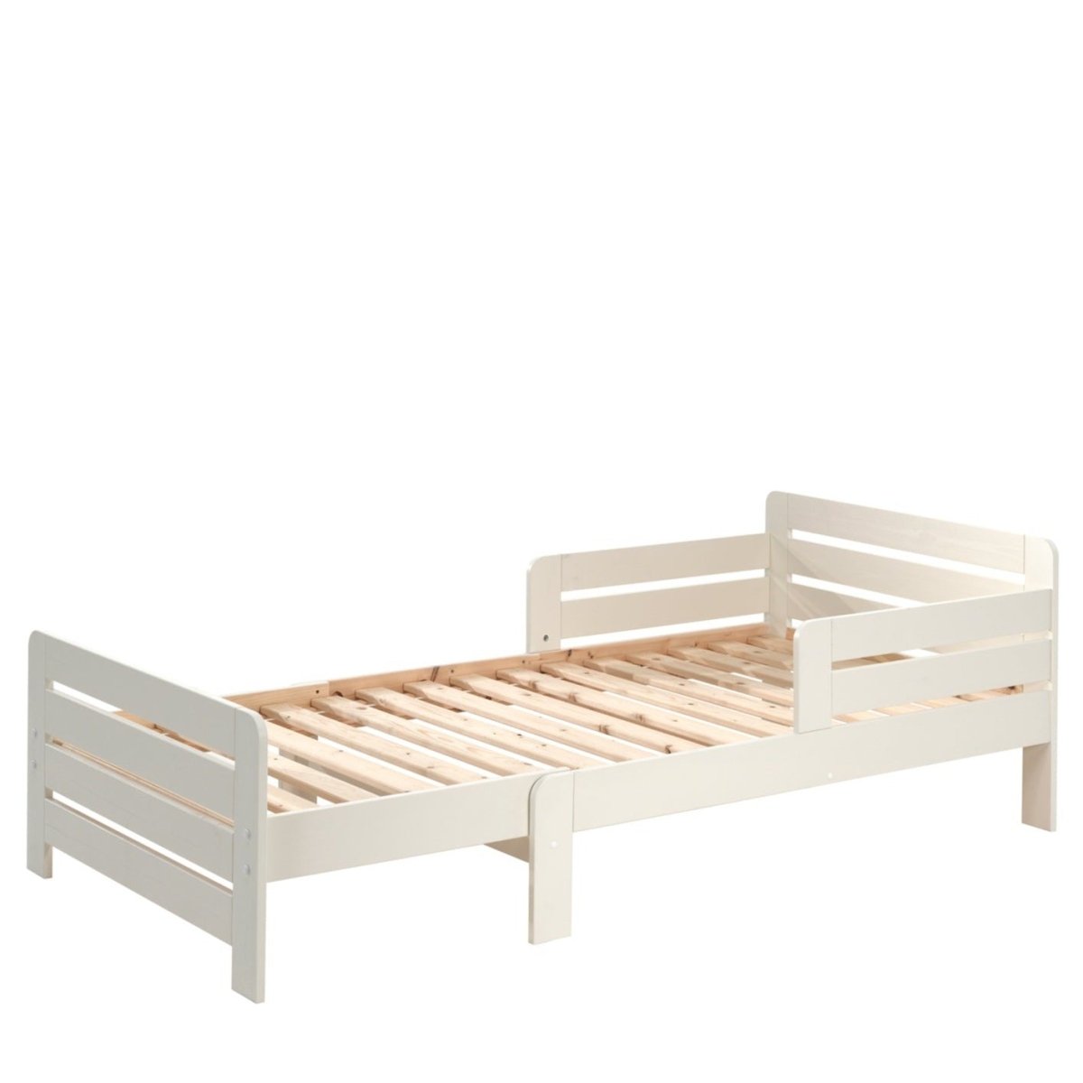 VIPACK-Lit évolutif Jumper Avec Matelas Extensible (160 + 40 cm) - Blanc