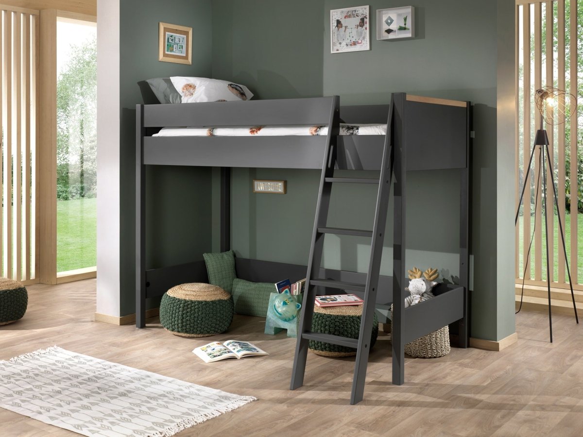 VIPACK-Lit Mezzanine LONDON Anthracite 90 X 200 Cm