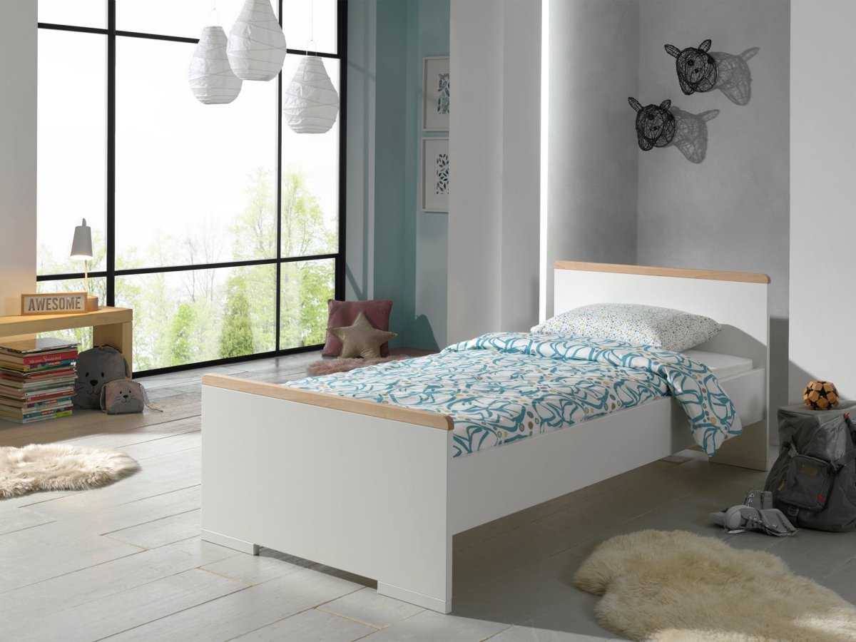 VIPACK-Lit LONDON Blanc 90 X 200 Cm