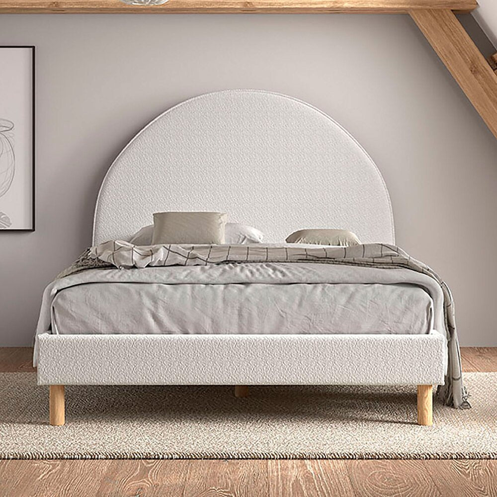 VIPACK-Lit Lune 140 X 200 Cm Blanc Boucle