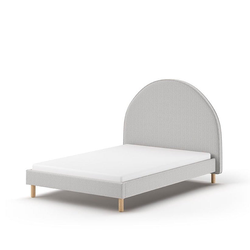 VIPACK-Lit Lune 140 X 200 Cm Gris Boucle