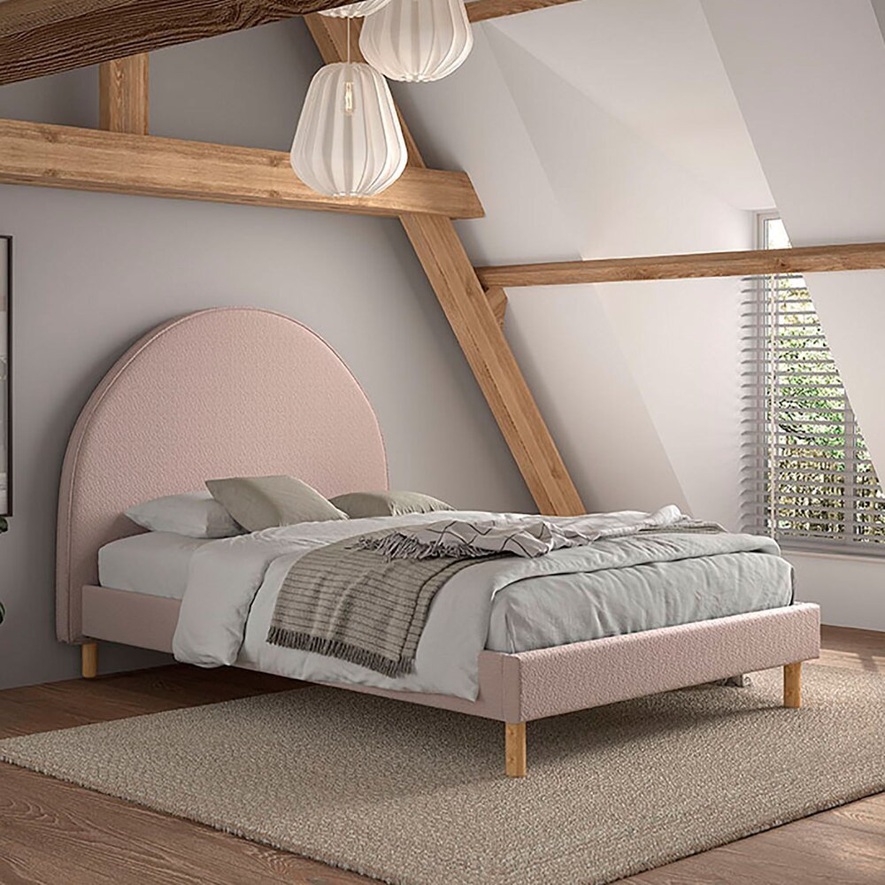 VIPACK-Lit Lune 140 X 200 Cm Rose Boucle