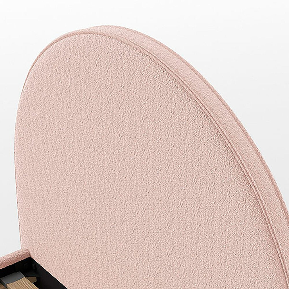 VIPACK-Lit Lune 90 X 200 Cm Rose Boucle