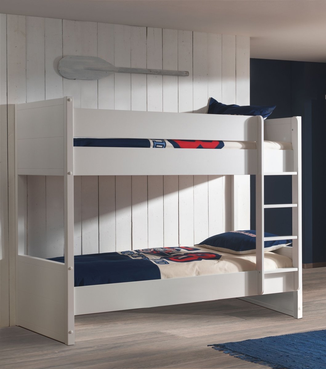 VIPACK-Lit Superposé LARA 90 X 200 Cm Blanc