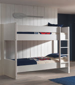 VIPACK-Lit Superposé LARA 90 X 200 Cm Blanc