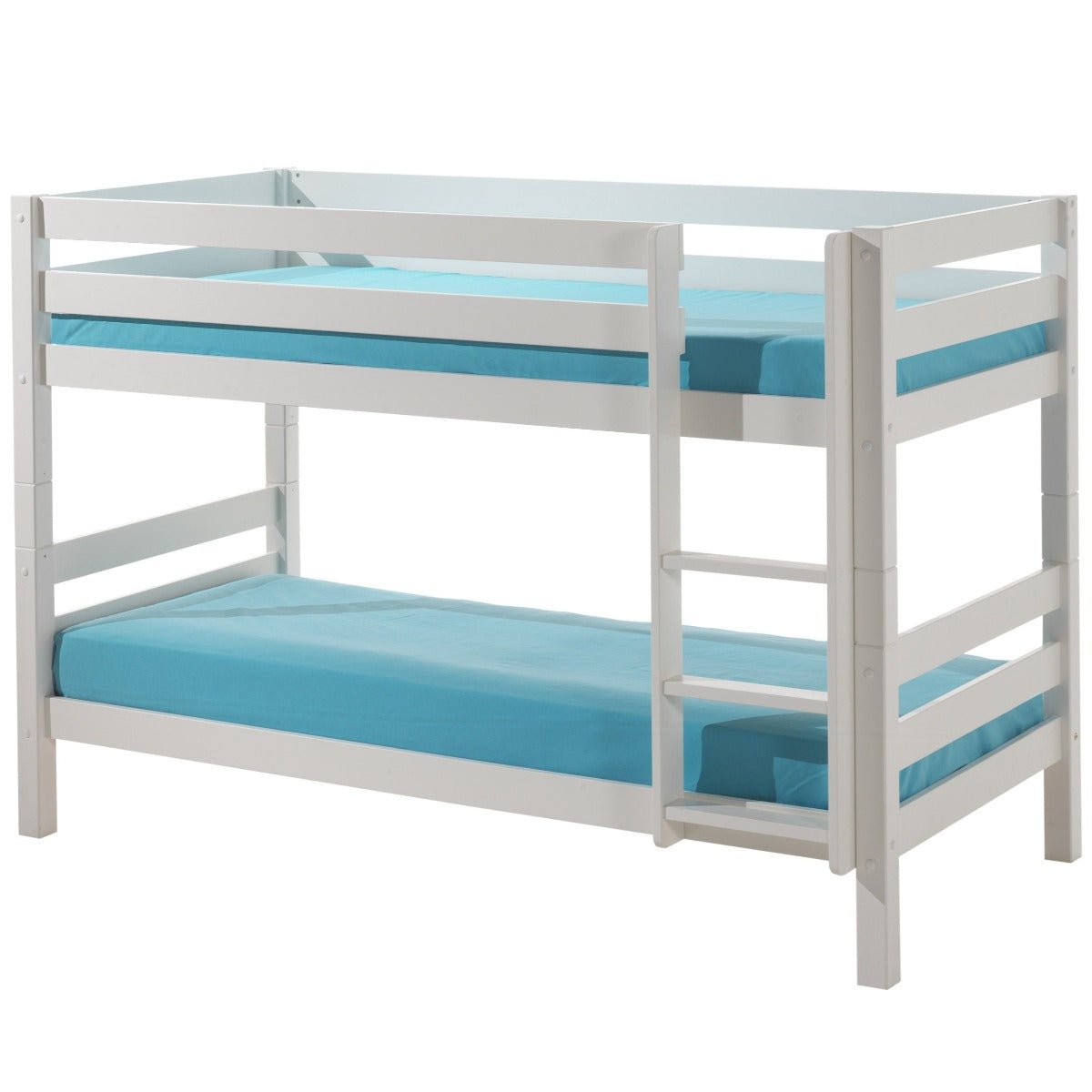 VIPACK-Lit Superposé (H 140cm) PINO 90 x 200 cm Blanc