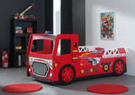 VIPACK-Lit Pompier 90 X 200 Cm Rouge