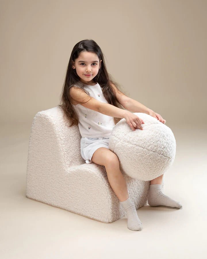 WIGIWAMA-Chaise Nuage Blanc Crème