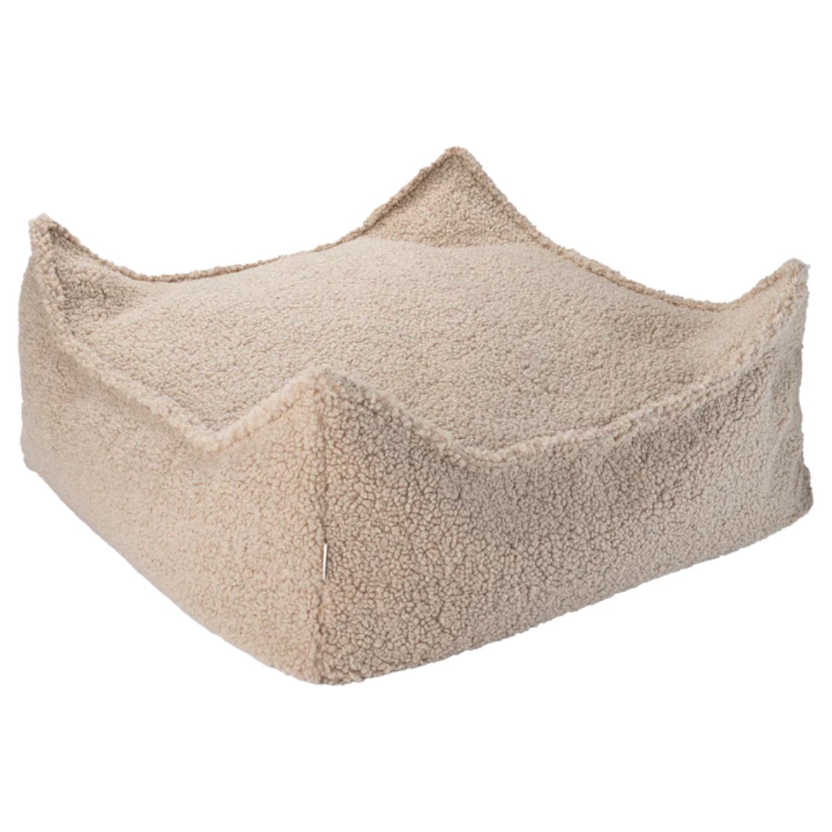 WIGIWAMA-Pouf Carré Biscuit