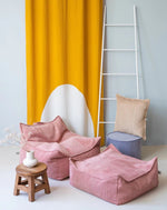 WIGIWAMA-Pouf Carré Mousse Rose